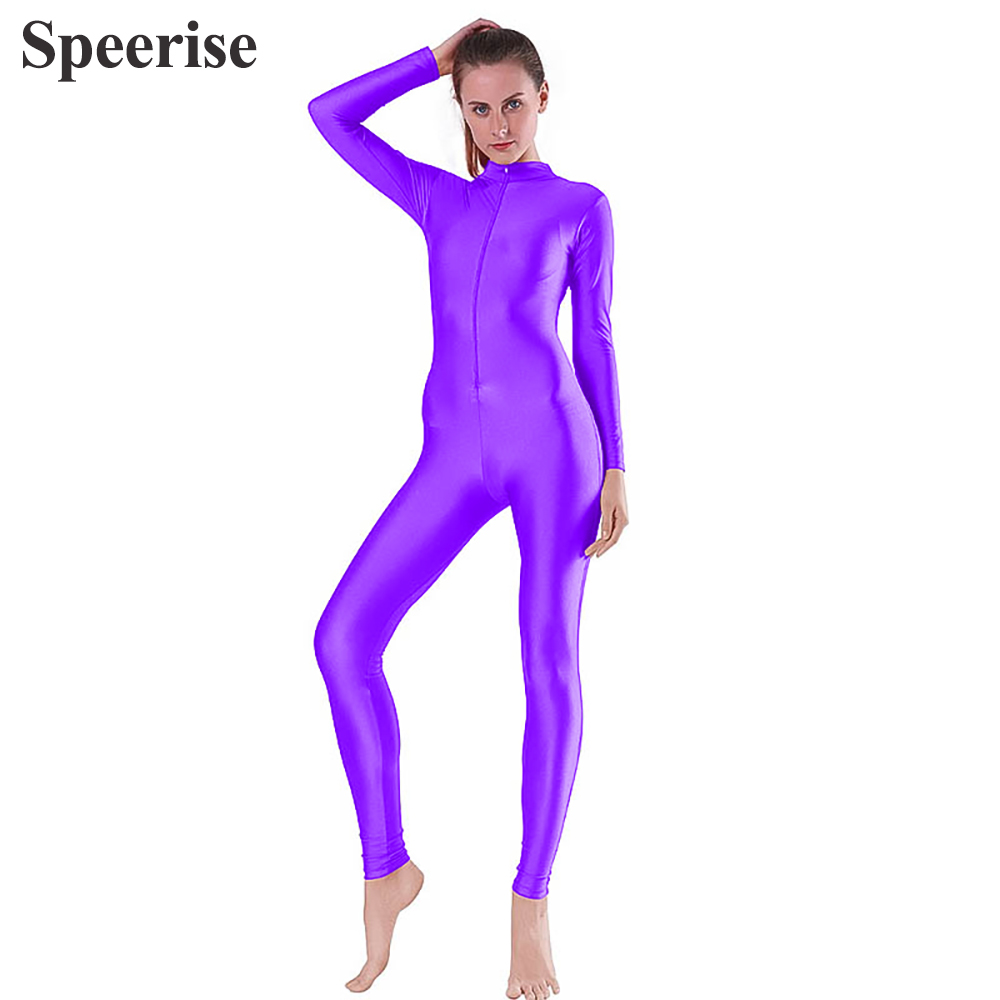 Yoga Fitness Holiday - Adult Front Zipper Fitness Spandex Unitard