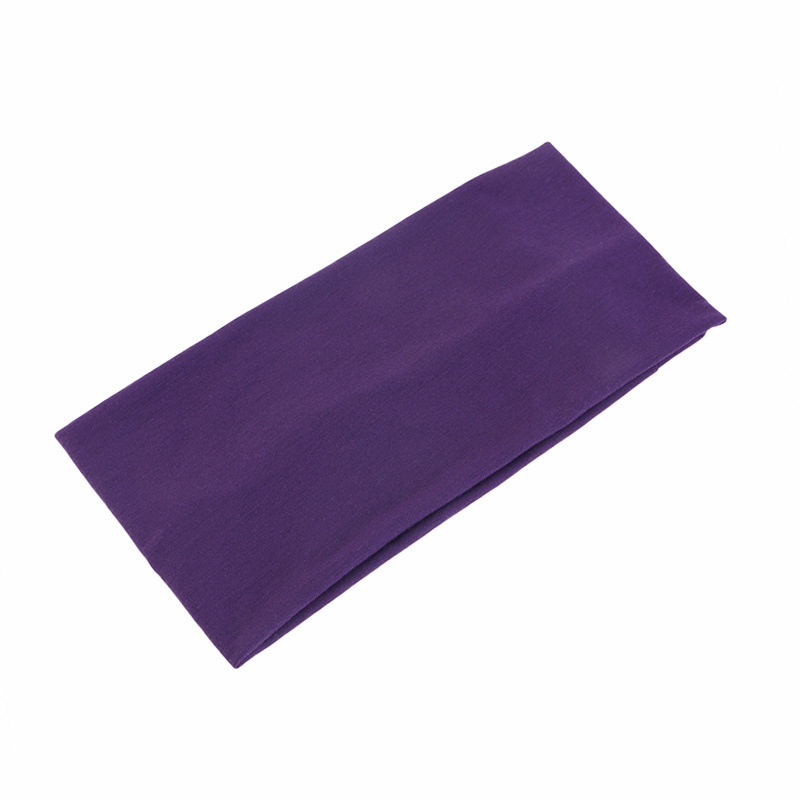 Yoga Daily Fitness - Solid Color Unisex Headband Elastic Wide