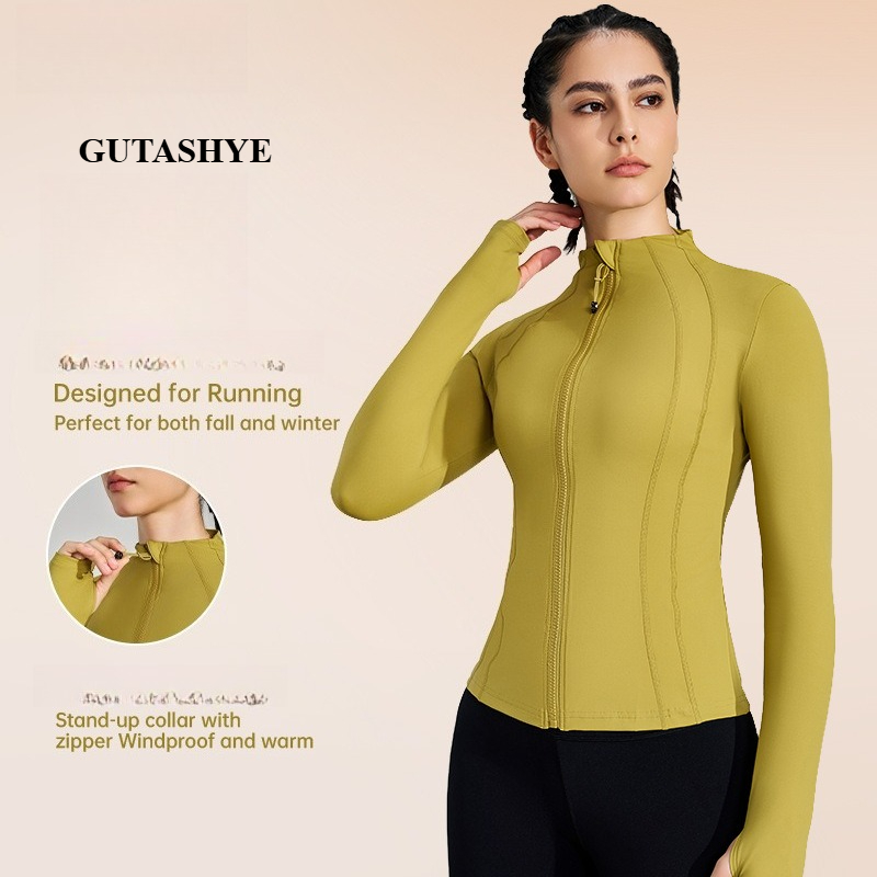 Women Zip Up Long Sleeve Yoga  - огляд і ціна Yoga Daily Fitness