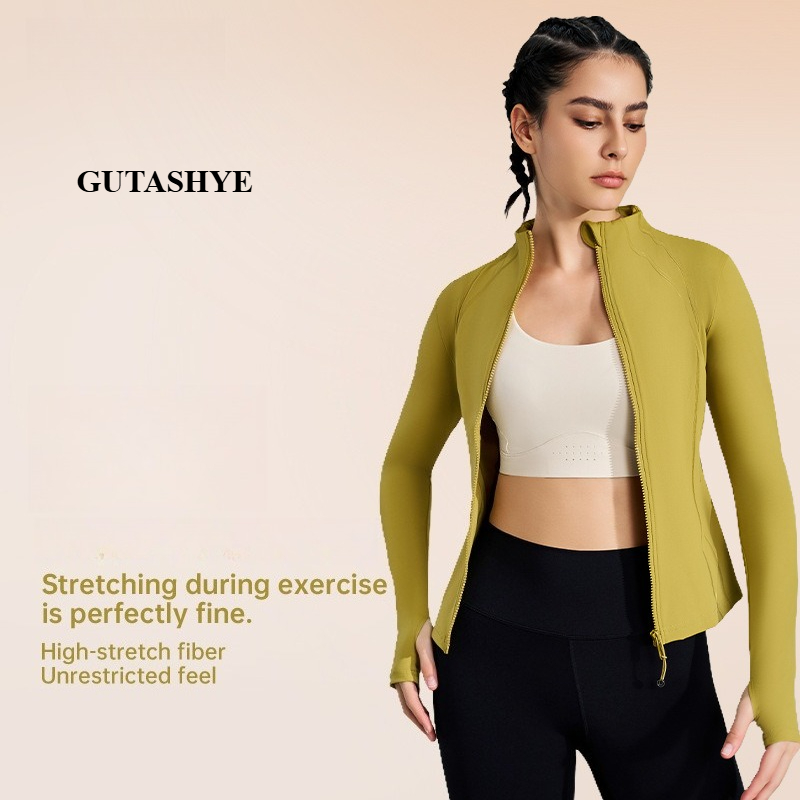 Women Zip Up Long Sleeve Yoga  - огляд і ціна Yoga Daily Fitness
