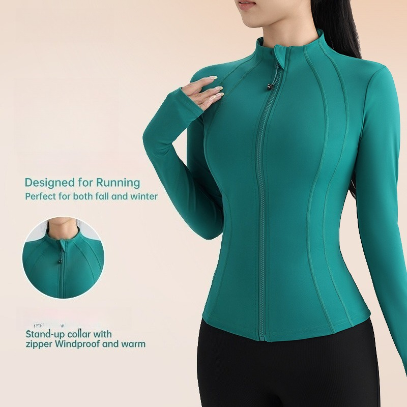 Women Zip Up Long Sleeve Yoga  - огляд і ціна Yoga Daily Fitness