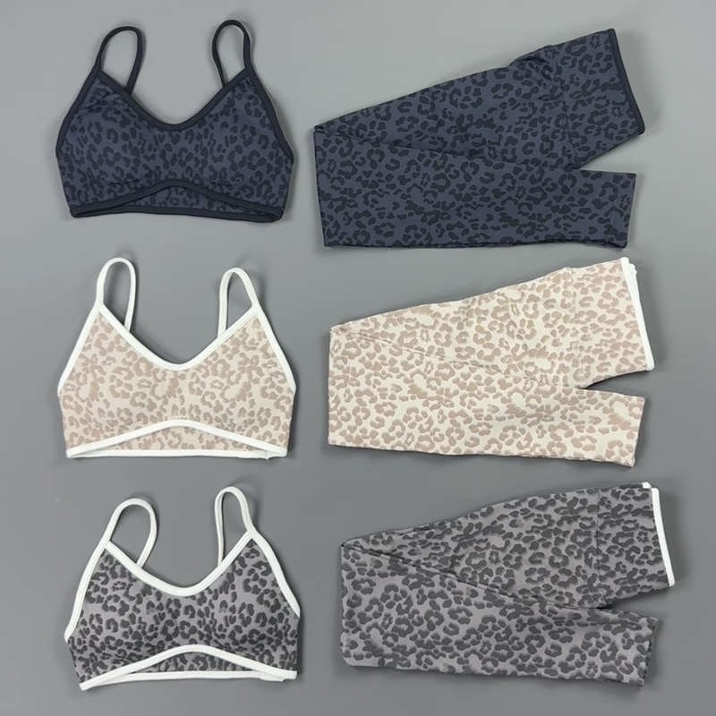 2 Pieces Yoga Set Women Leopar - огляд і ціна Yoga Fitness Zumba