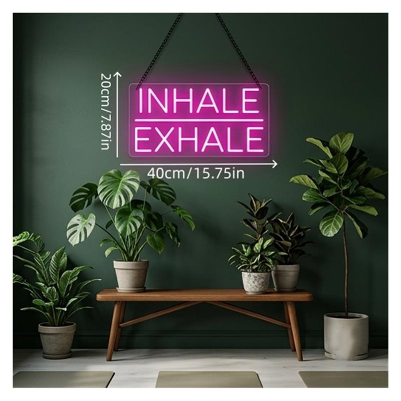 Inhale Exhale Neon Sign, Fitne - огляд і ціна Yoga Fitness Holiday