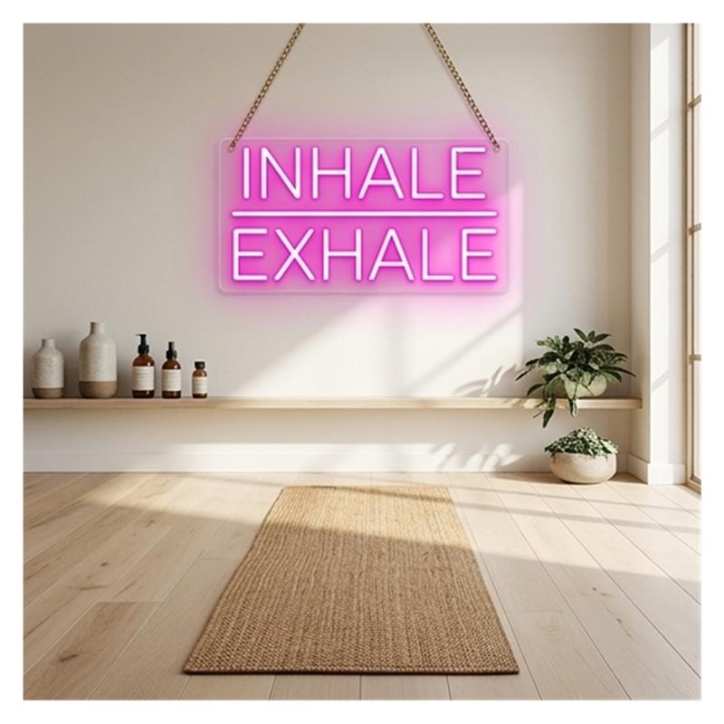 Inhale Exhale Neon Sign, Fitne - огляд і ціна Yoga Fitness Holiday
